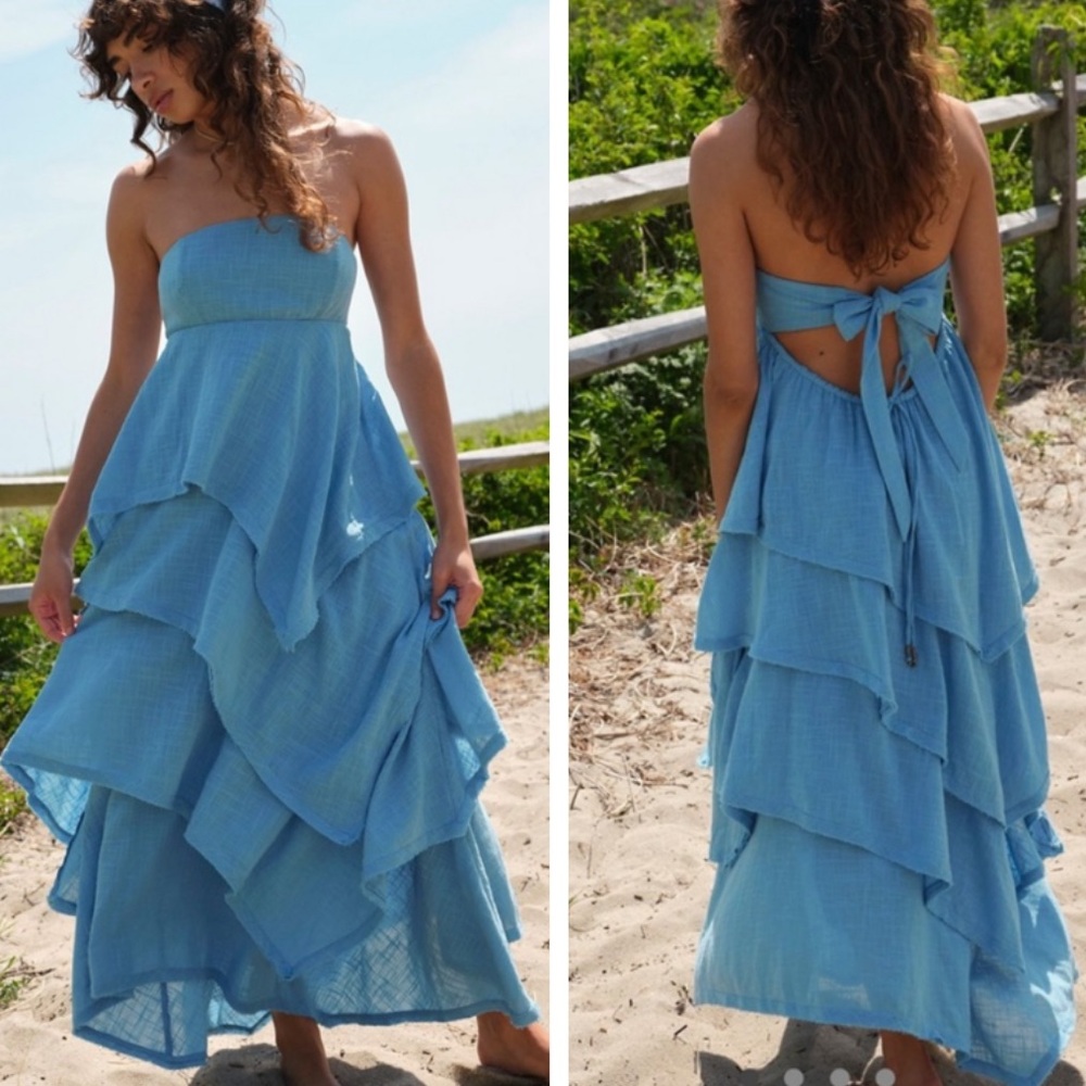 Free People Blue Seraina Dress